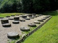 The ruins of dacians Sarmizegetusa Regia, also Sarmisegetusa, Sarmisegethusa